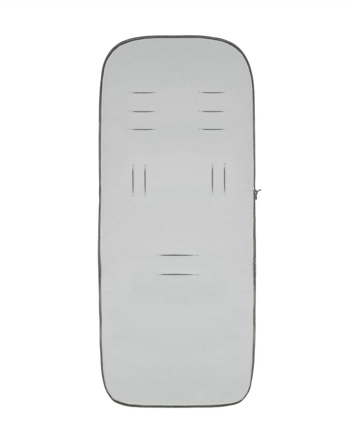 FUSSSACK Classic grau hellgrau Fleece, wasserabweisend, 3- und 5-Punkt-Gurt, Reißverschluss - Grau, Textil (45/1/85cm) - Kikka boo
