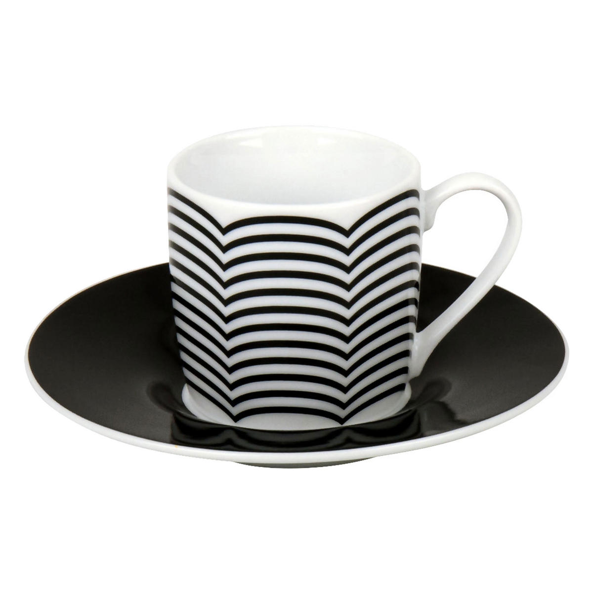 ESPRESSOTASSEN 4er Set Optical Illusions - Naturfarben, Keramik (0.09L) - Könitz