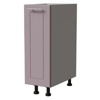 UNTERSCHRANK Bari D1D/20 Grau / RAL 4009 pastellviolett 20 / 50 / 82cm - Violett/Grau, Holz/Holzwerkstoff (20/82/50cm) - Feldmann-Wohnen