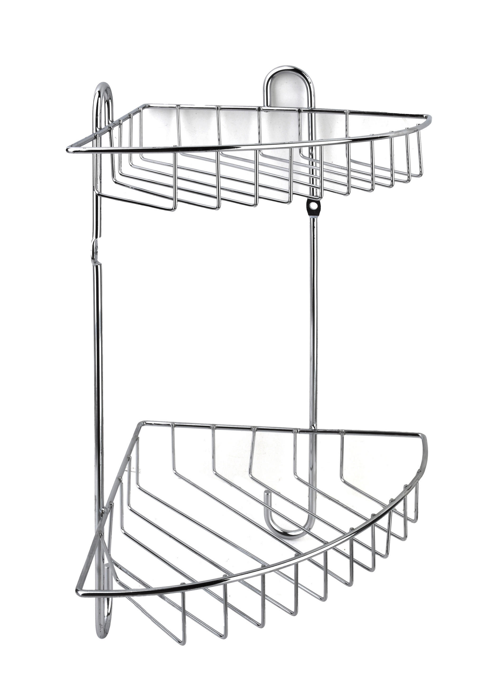 BADEZIMMERREGAL Carl 22/16/28,5cm Silber - Silberfarben, Metall (22/28.5/16cm) - Mondex