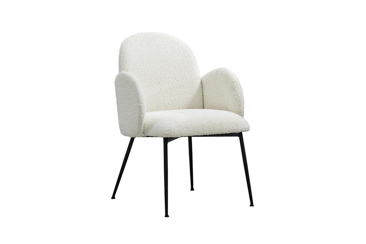 ESSZIMMERSTUHL DEON Cremeweiß Webstoff - Creme, Textil (59/84/62cm) - KAWOLA