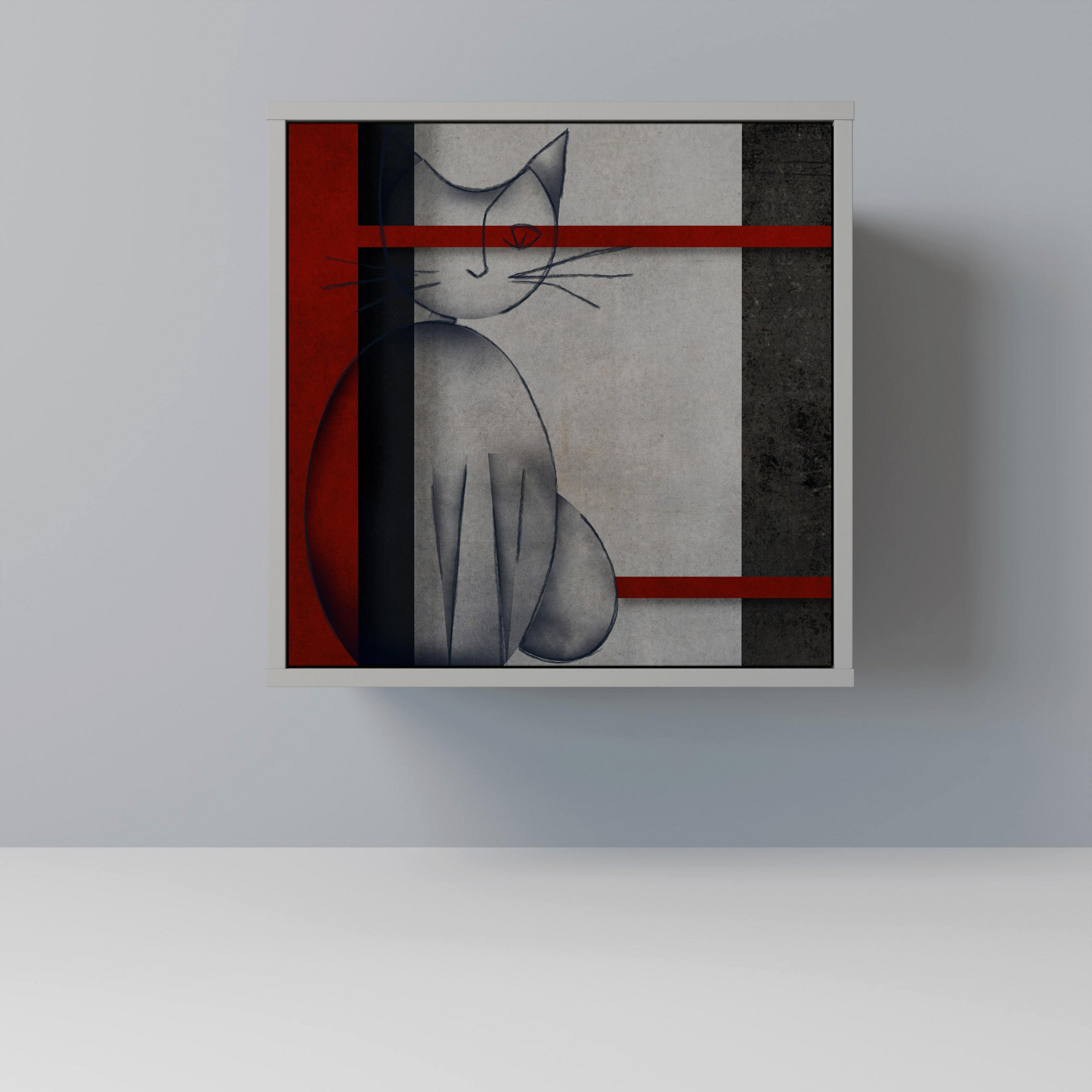 SpaceRebels Sideboard Grau 57.5x57.5x42 cm