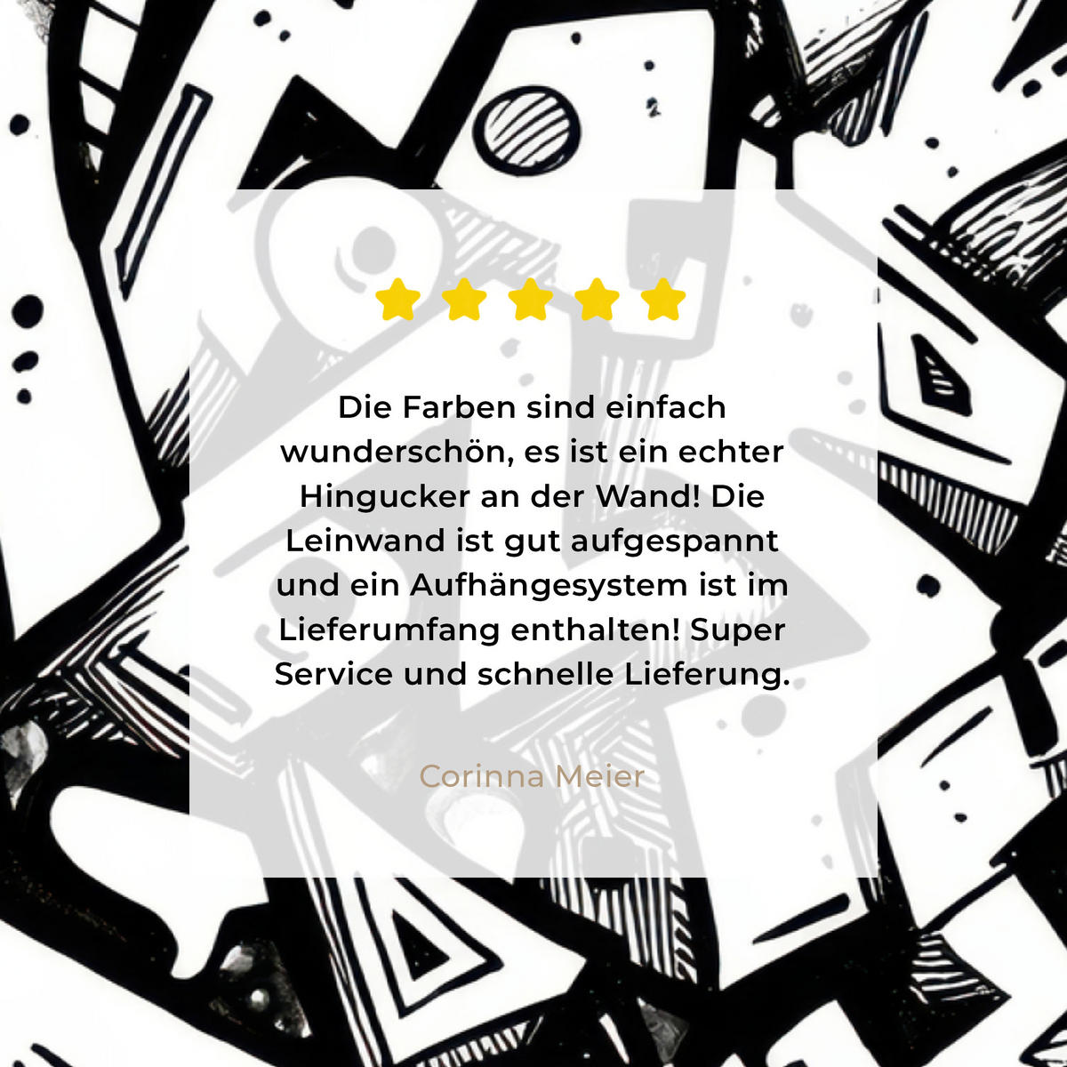 LEINWANDBILD Formen - Buchstaben - Graffiti - Schwarz Wandbilder 80x60 cm - Schwarz, Textil (80/60cm) - MuchoWow