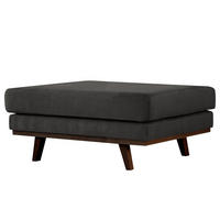 POLSTERHOCKER - Anthrazit/Buchefarben, Textil (85/43/60cm) - home24