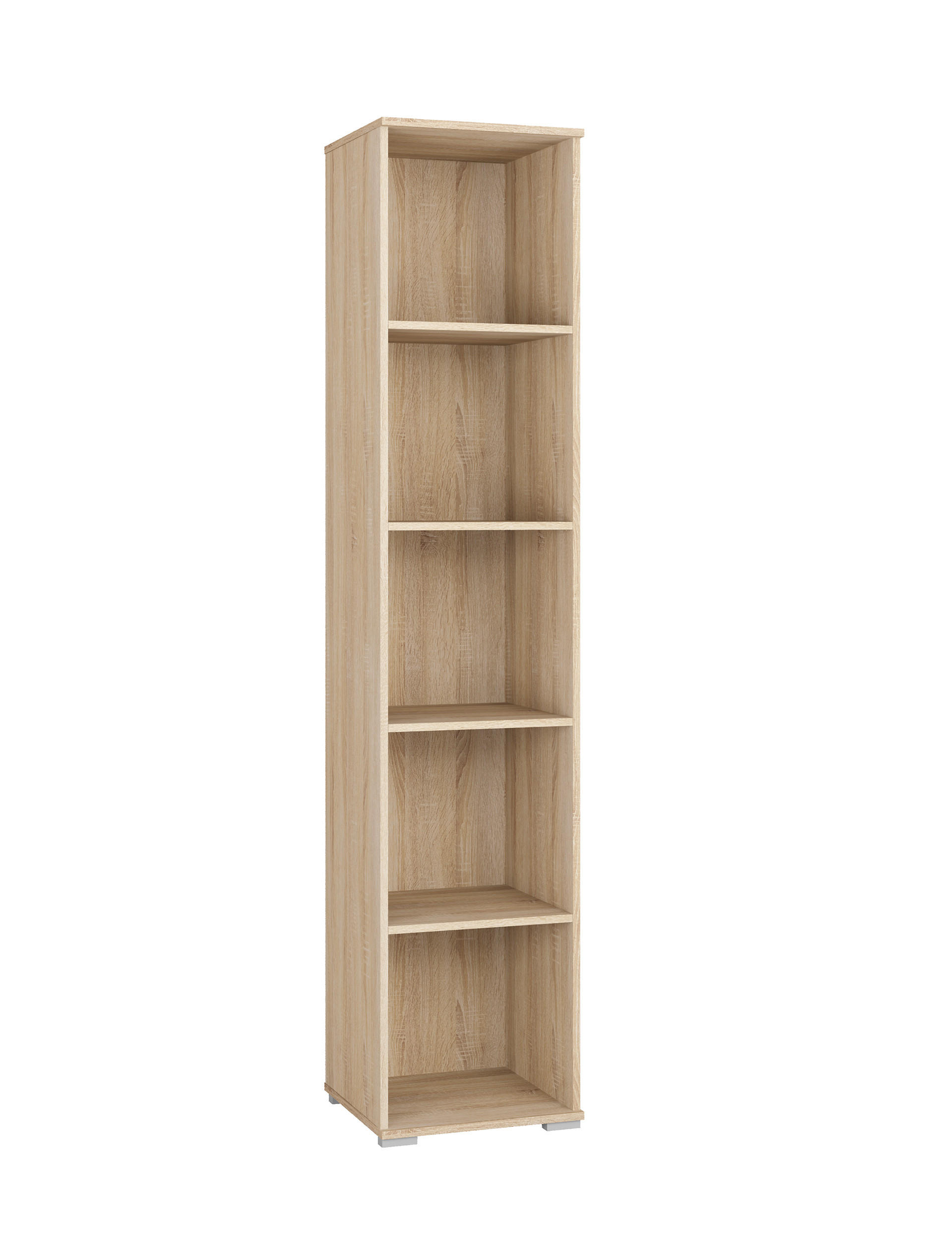 BÜCHERREGAL Optimal Sonoma Eiche hell 43 / 41 / 204cm - Braun, Holz/Holzwerkstoff (43/204/41cm) - Feldmann-Wohnen