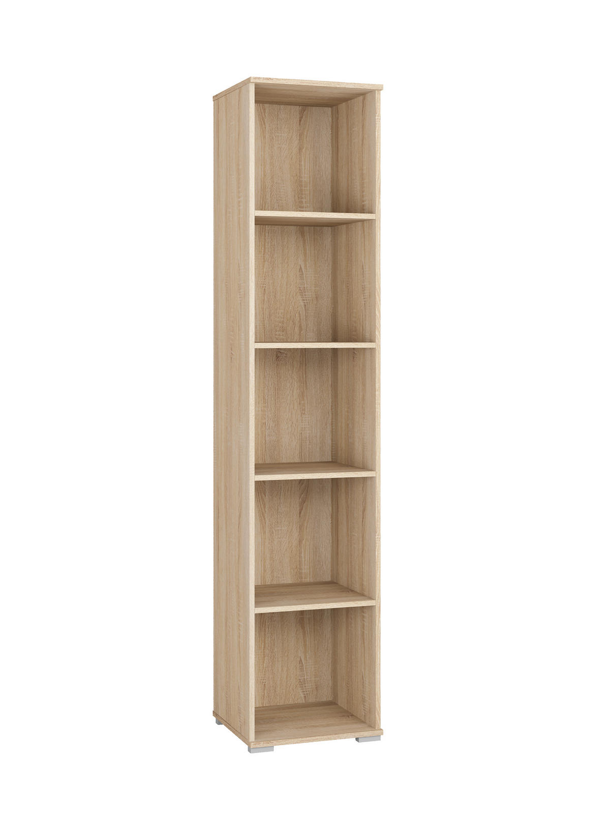 BÜCHERREGAL Optimal Sonoma Eiche hell 43 / 41 / 204cm - Braun, Holz/Holzwerkstoff (43/204/41cm) - Feldmann-Wohnen