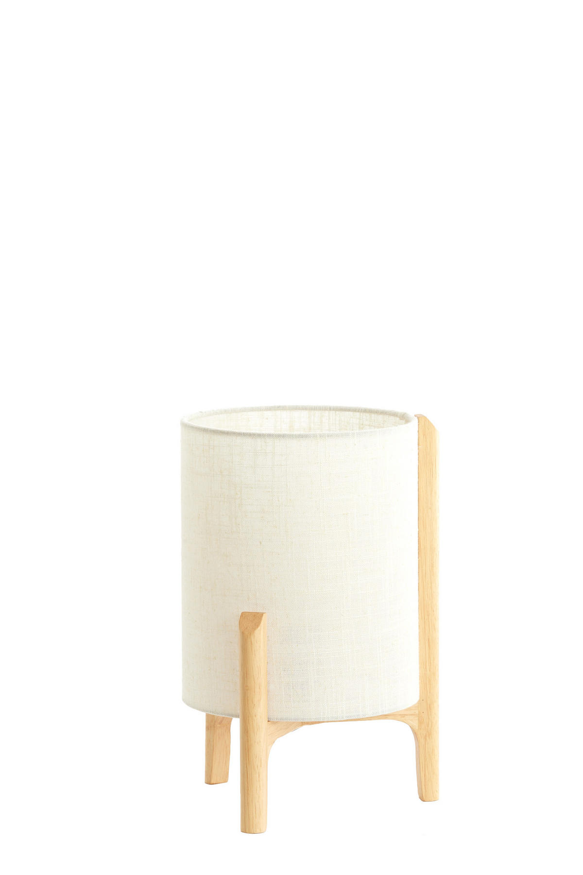 TISCHLAMPE Litto Braun Ø22/33 cm - Braun, Holz (22/22/33cm) - Light & Living