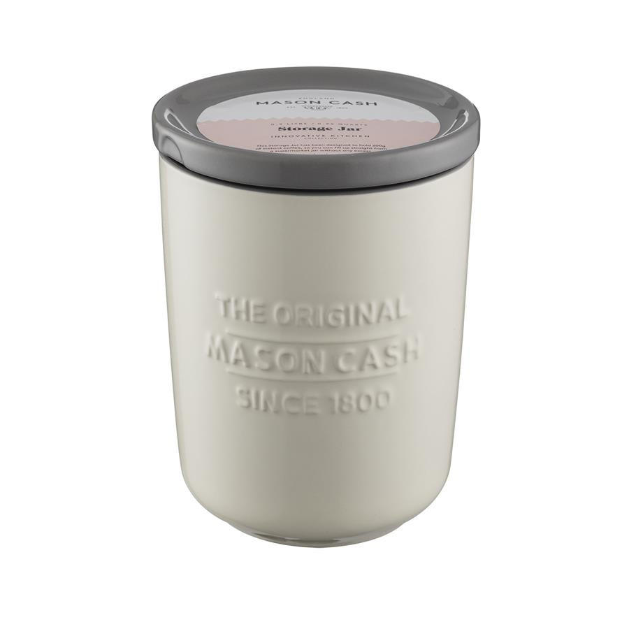 VORRATSBEHÄLTER aus Steingut, 1,1 l - Creme, Keramik (12/19.5/12cm) - Mason Cash
