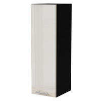 HÄNGESCHRANK Brerra W4/30 Schwarz / RAL 9001 creme Hochglanz 30 / 32,5 / 96cm - Creme/Schwarz, Holz/Holzwerkstoff (30/96/32.5cm) - Feldmann-Wohnen