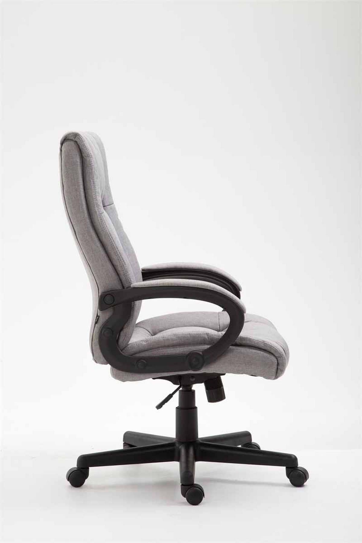 DREHSTUHL Stoff Grau - Schwarz/Grau, Kunststoff/Textil (66/106/70cm) - CLP