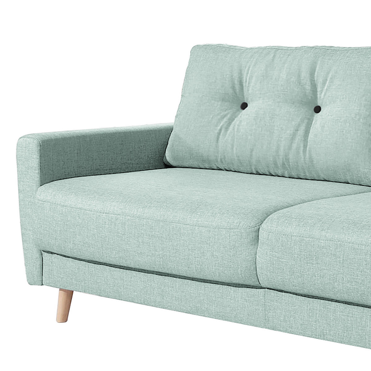 3-SITZER SOFA - Grau, Textil (220/90/90cm) - home24