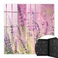 SCHLÜSSELBOX Schwarz 30x30 cm- Türöffnung nach rechts - Lila Garten - Lila, Metall (30/30/5cm) - TULUP