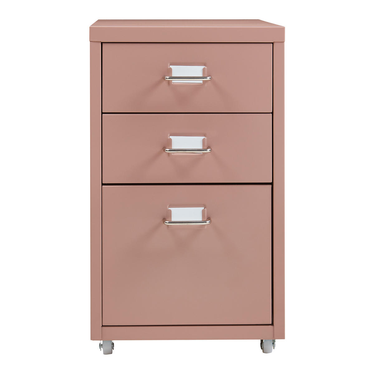 ROLLCONTAINER Kökar - Hellbraun, Metall (28/48/41cm) - [en.casa]