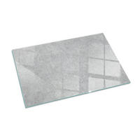 GLASPLATTE für Kamin 100x70 cm Grau - Grau, Glas (100/70/0.4cm) - ArtPrintCave