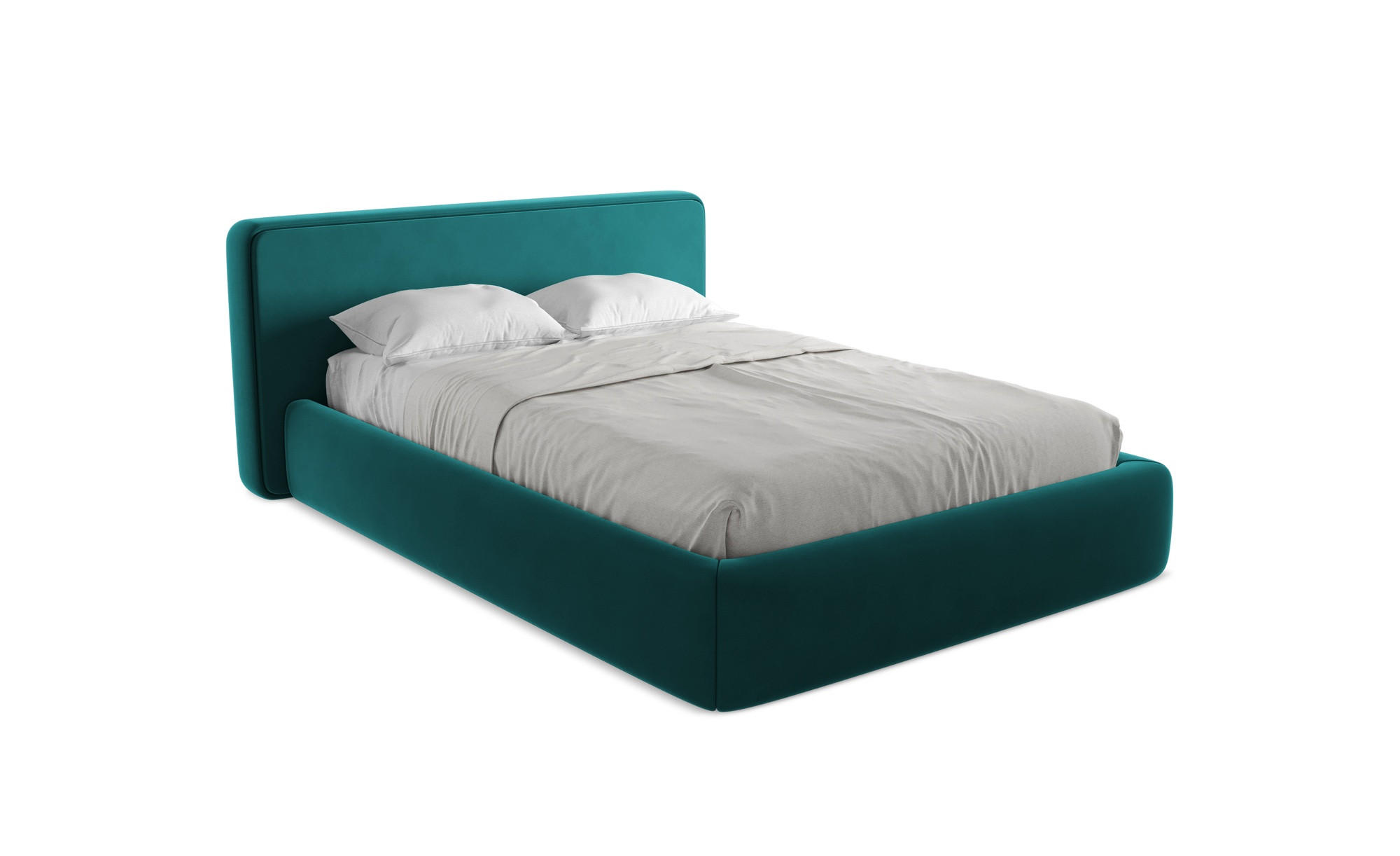 POLSTERBETT mit Bettkasten und Lattenrost 180x225 Blau - Blau/Petrol, Kunststoff/Textil (140/200cm) - Makamii