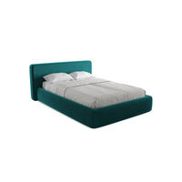 POLSTERBETT mit Bettkasten und Lattenrost 180x225 Blau - Blau/Petrol, Kunststoff/Textil (140/200cm) - Makamii