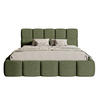 POLSTERBETT Cloudy Olivgrün Chenille mit Bettkasten 160 cm - Olivgrün, Textil (160/200cm) - Selsey