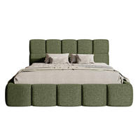 POLSTERBETT Cloudy Olivgrün Chenille mit Bettkasten 160 cm - Olivgrün, Textil (160/200cm) - Selsey