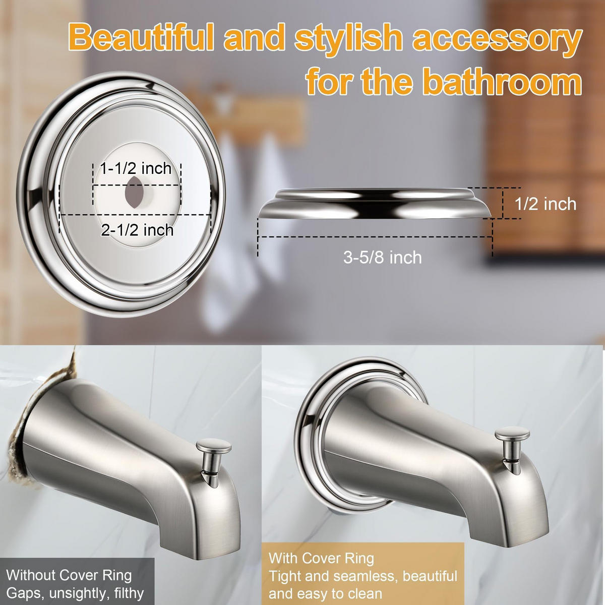 BADEWANNENARMATUR – gebürstete Oberfläche - Goldfarben, Metall (15/9/10cm)