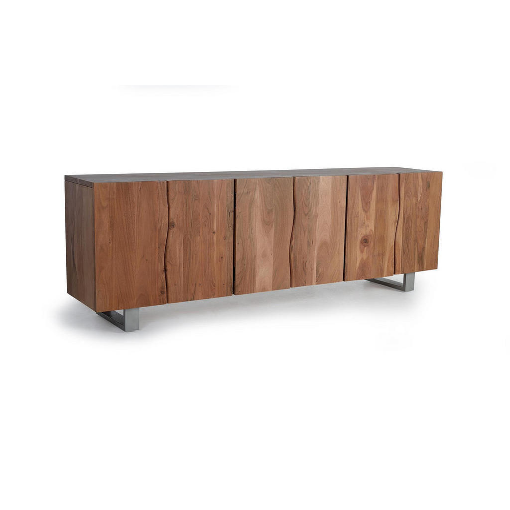 Thumbnail - Giner y Colomer Sideboard, Braun, Holz, 45x74x220 cm, Wohnzimmer, Kommoden & Sideboards, Sideboards