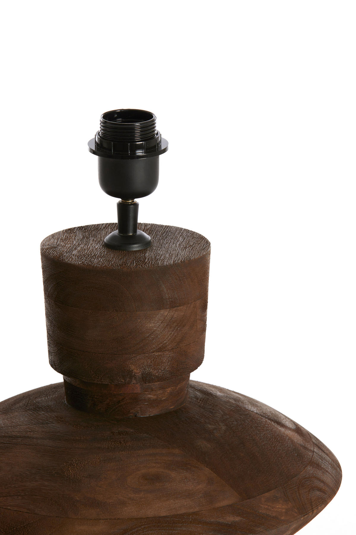 LAMPENFUSS Fiera Braun Ø31/31 cm - Dunkelbraun, Holz (31/31/31cm) - Light & Living