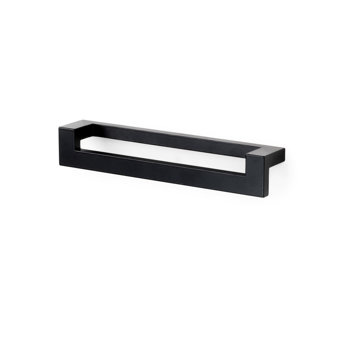MÖBELGRIFFE Cleveland, L144mm, 128mm Achsenabstand, Zamak, Schwarz lackiert 5er-set - Schwarz, Kunststoff (2.5/3/14.4cm) - EMUCA