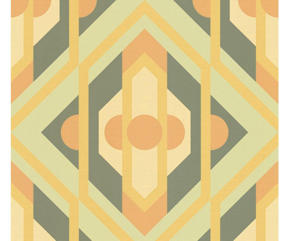 VLIESTAPETE Grün 53/850 cm - Gelb, Textil (53/1cm) - KUNSTLOFT