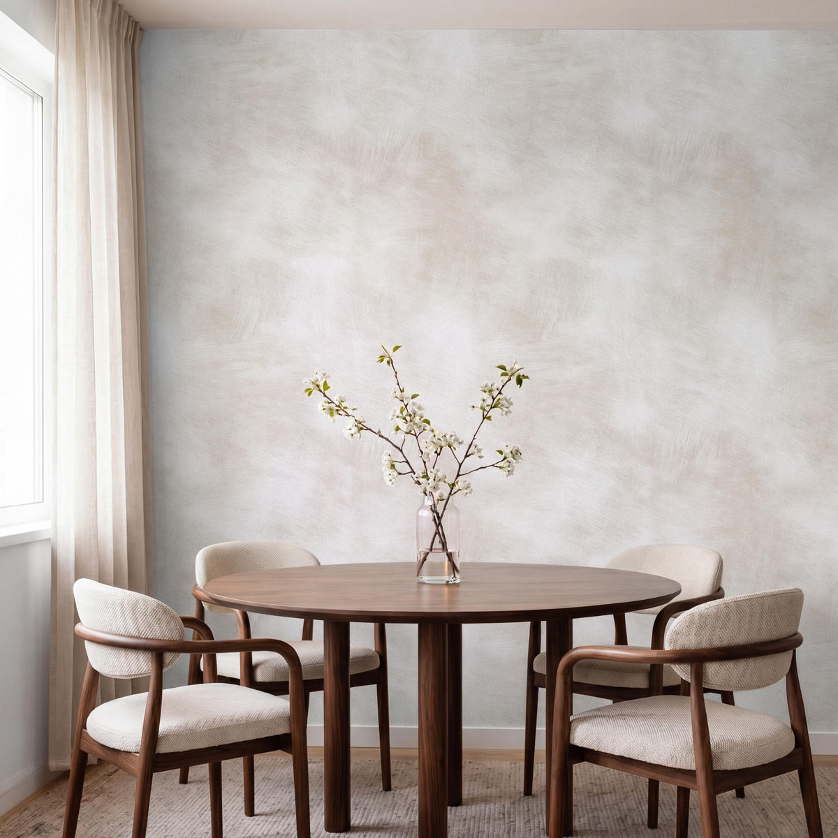 TAPETE - Dezent - Textur - Beige - 220x200 cm - Creme, Papier (220/200cm) - OnlyWow