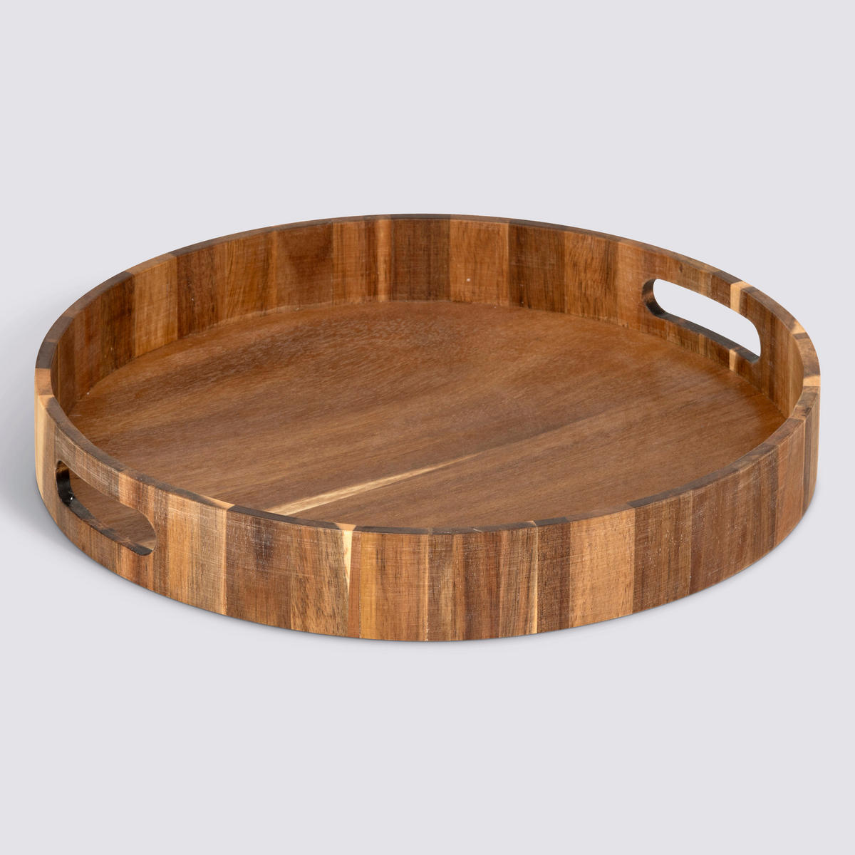 SERVIERTABLETT Tidy Smart rund Braun 35/35/5 cm - Braun, Holz (35/5/35cm) - 5five Simply Smart