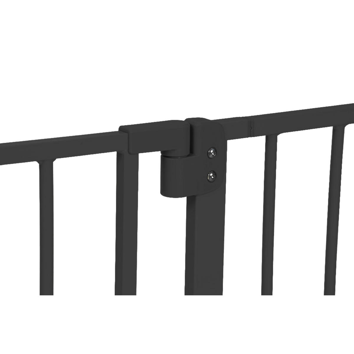 TREPPENSCHUTZGITTER - Schwarz, Kunststoff/Metall (80/1cm) - Relaxdays