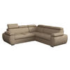 ECKSOFA Boston Maxi - Chromfarben/Beige, Holz/Textil (260/260cm) - MIRJAN24
