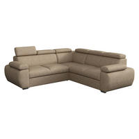 ECKSOFA Boston Maxi - Chromfarben/Beige, Holz/Textil (260/260cm) - MIRJAN24
