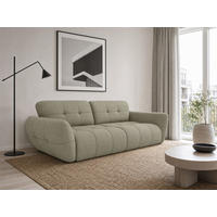 BIGSOFA Vannes Chenille Grün 272/134/68 cm - Hellgrün, Kunststoff/Textil (272/68/134cm) - foamnova