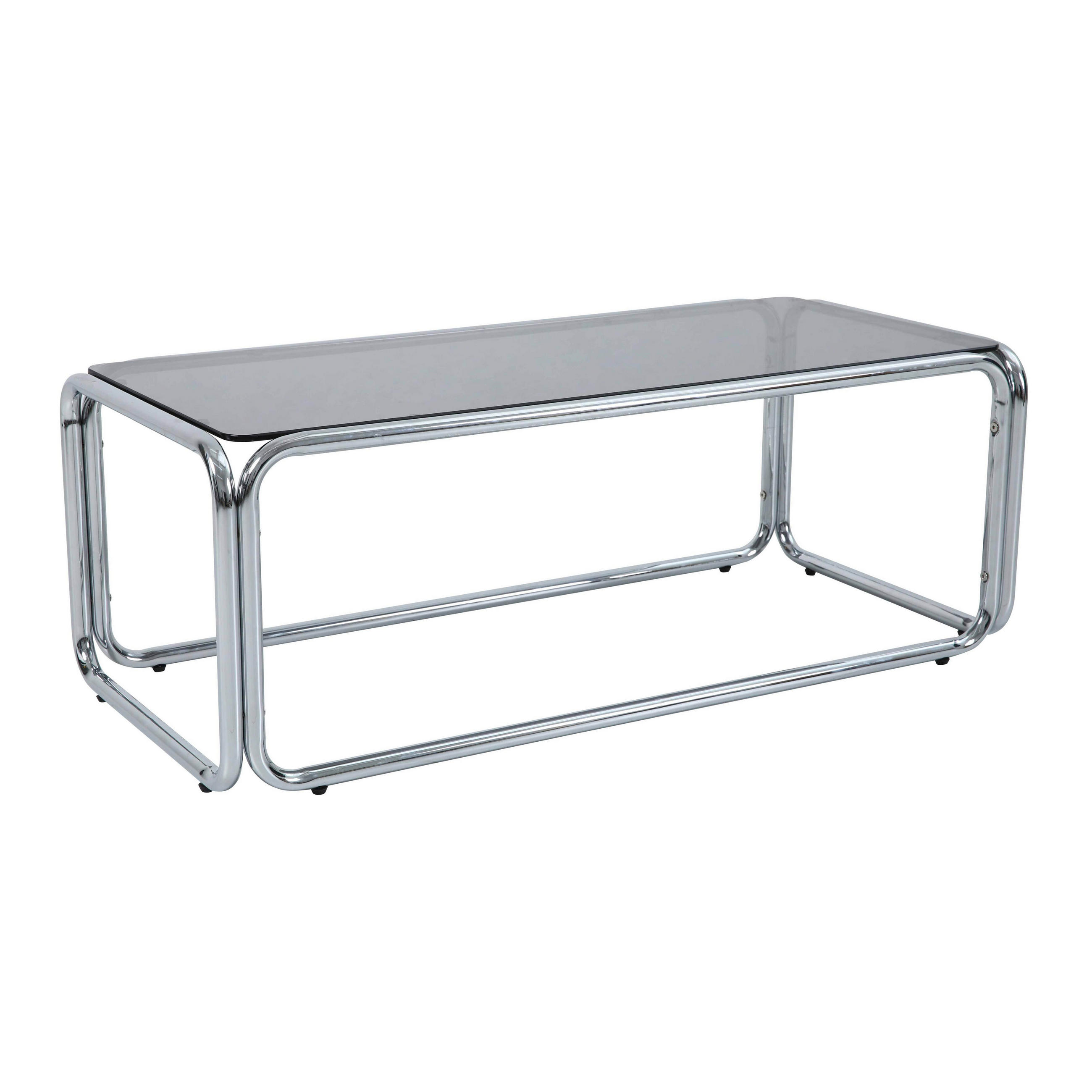 COUCHTISCH, Schwarz - Schwarz, Glas/Metall (50/110/40cm) - Oviala