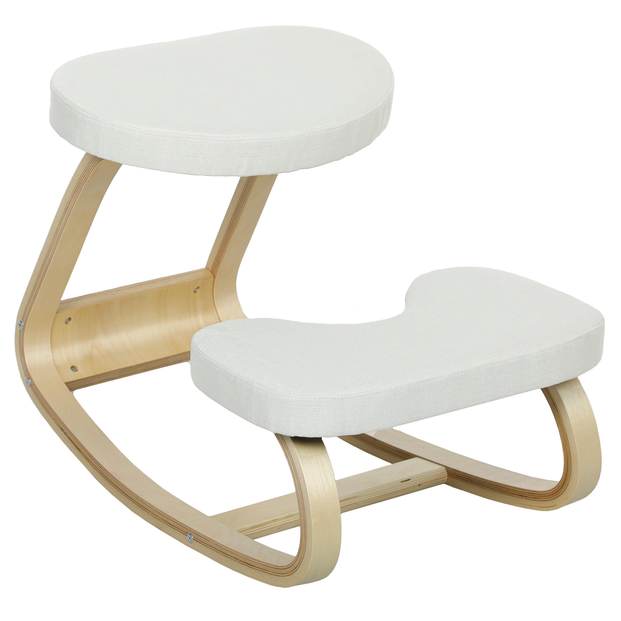 KNIESITZ DE-11774 50/73/55 cm Creme - Creme, Holz (50/55/73cm) - ComfortXL