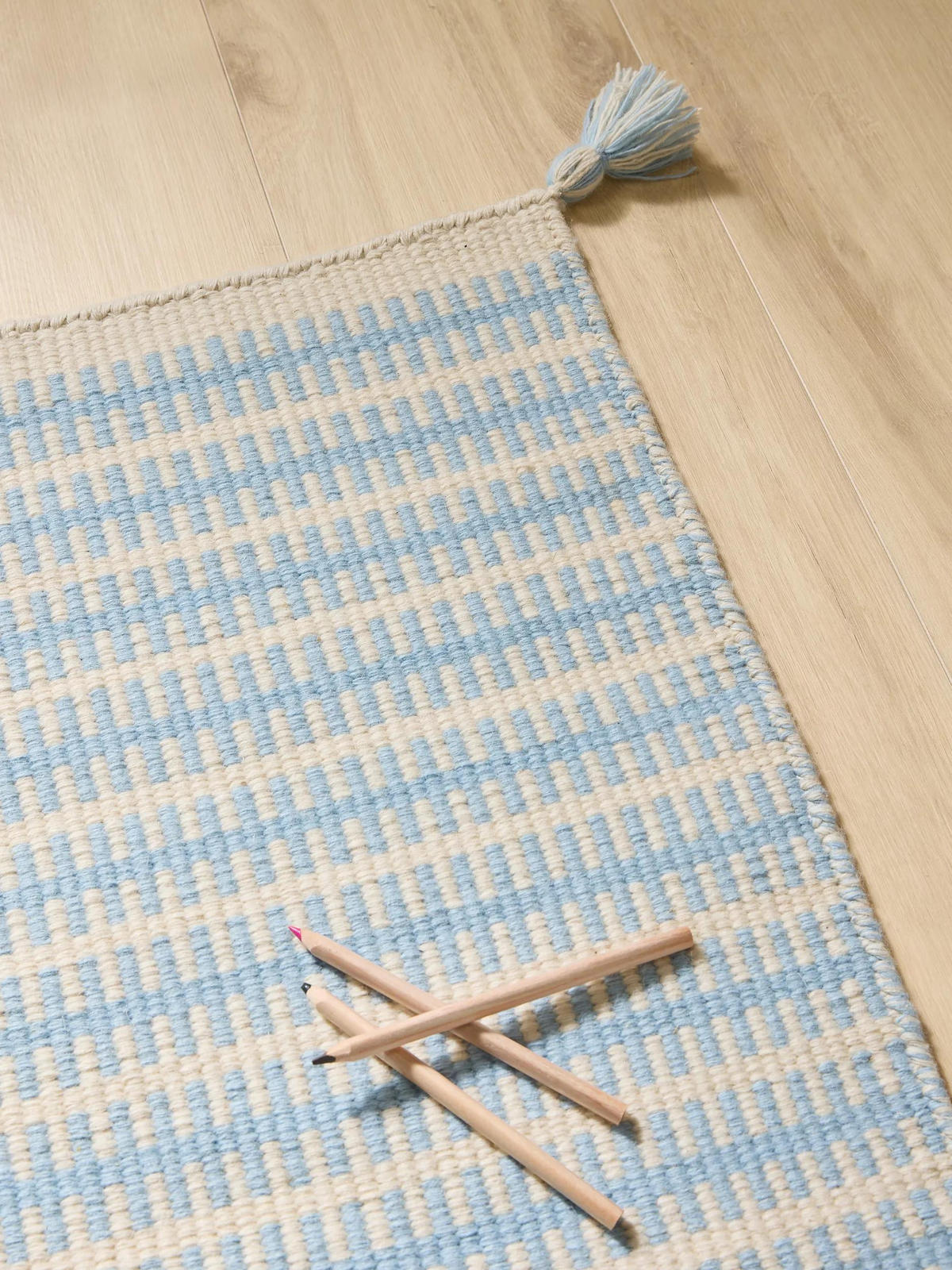KINDERTEPPICH Lulu Hellblau 120/170 cm - Hellblau, Naturmaterialien/Textil (120/170cm) - benuta