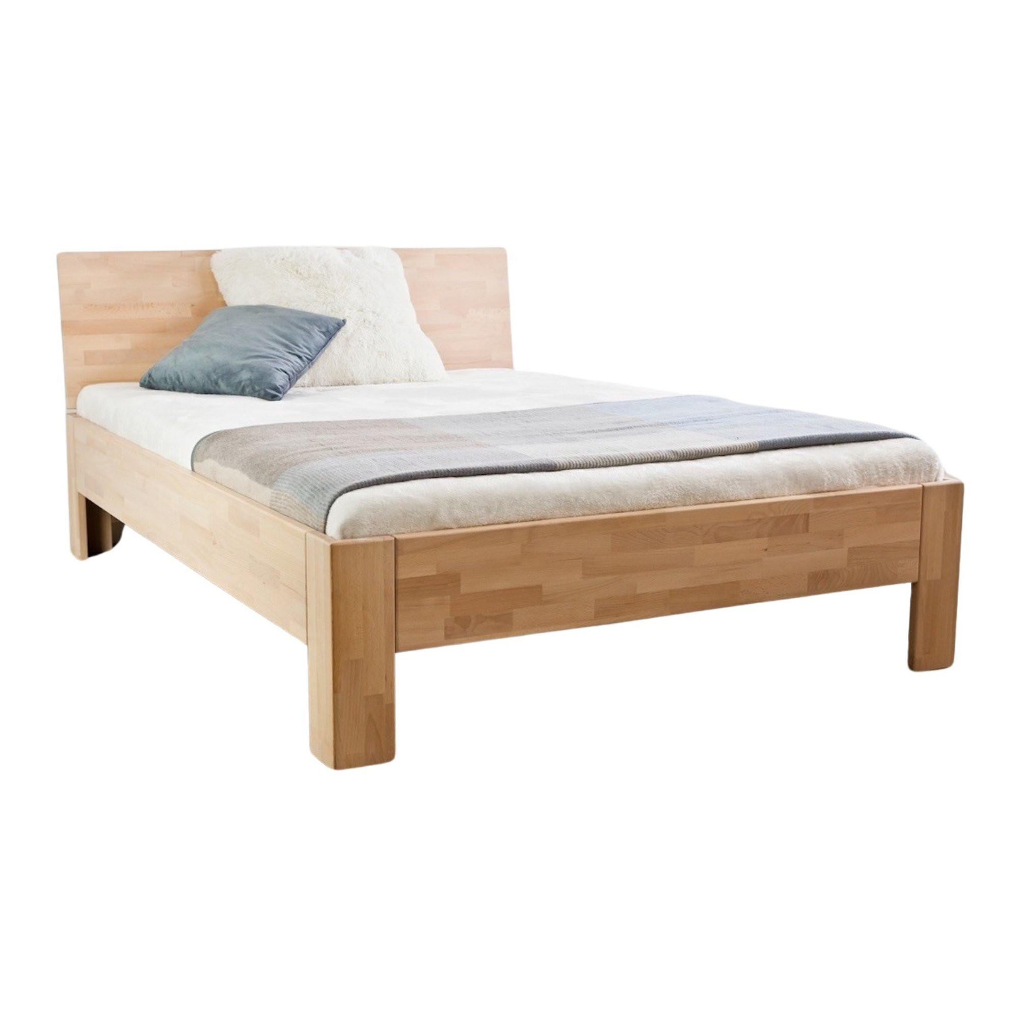 MASSIVHOLZBETT 180/200 cm aus Buche - Braun, Holz (180/200cm) - MeinMassivholz