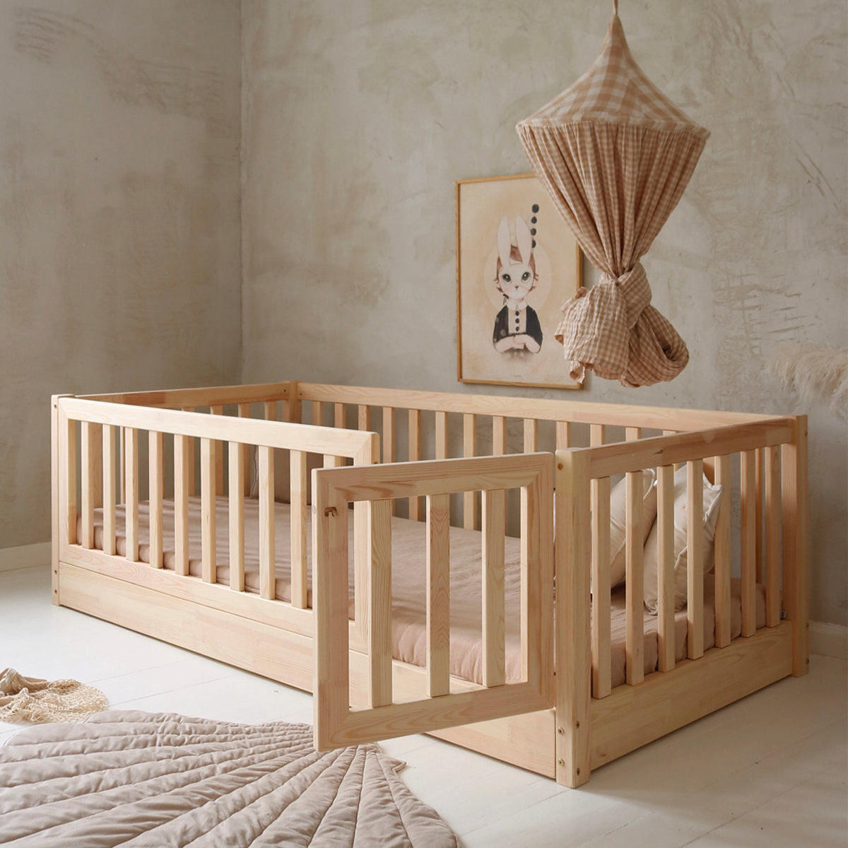 POSTEĽ 120/200 Bambino Prírodné drevo - hnedá, drevo (120/200cm) - Petits-meubles