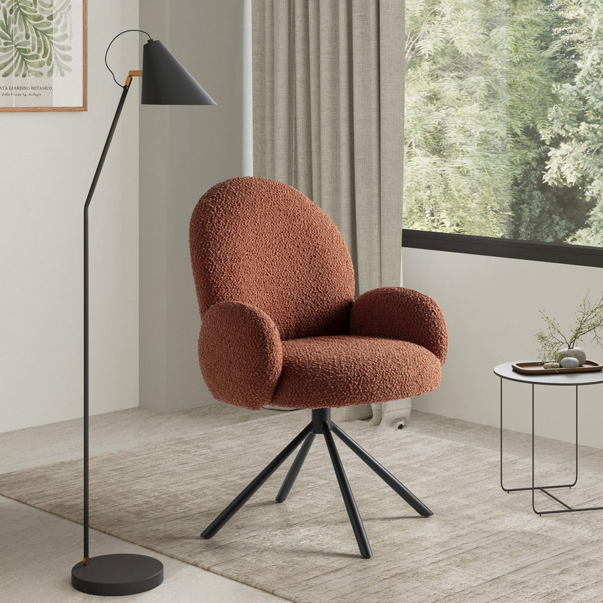 ESSZIMMERSTUHL Dario Rot 65/60/50 cm - Rot, Textil (60/50/65cm) - Drawer