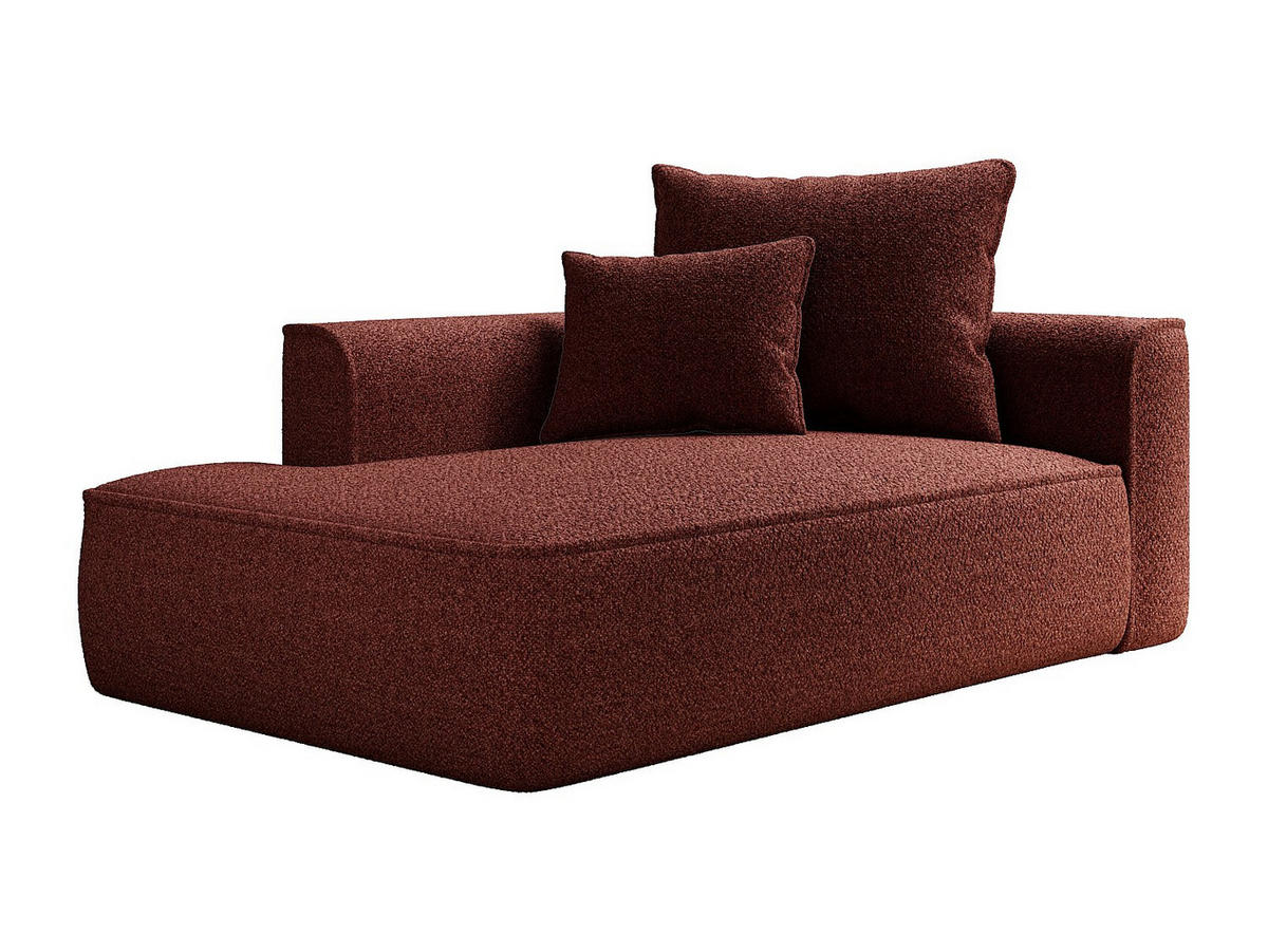 RECAMIERE ohne Schlaffunktion - 1 Person-Sitzer - Stoff - Bordeaux - - Bordeaux, Textil (180/67/115cm) - Vente-Unique