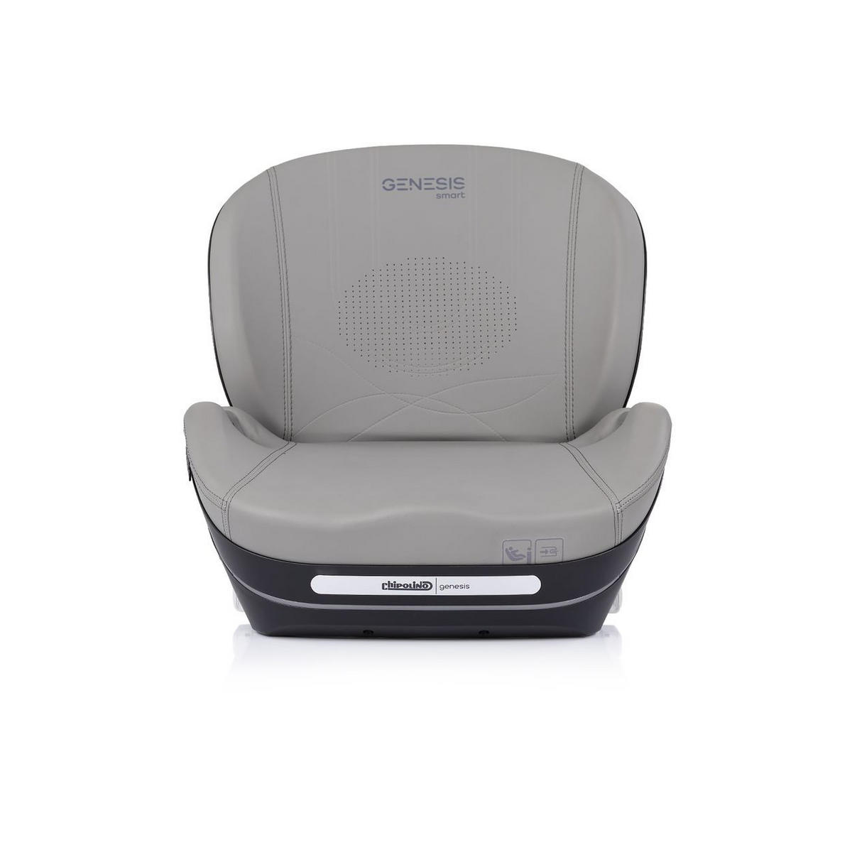 SITZERHÖHUNG Genesis Smart grau i-Size 125-150 cm Isofix Kühlung Heizung - Grau, Kunststoff (46/42/40cm) - Chipolino