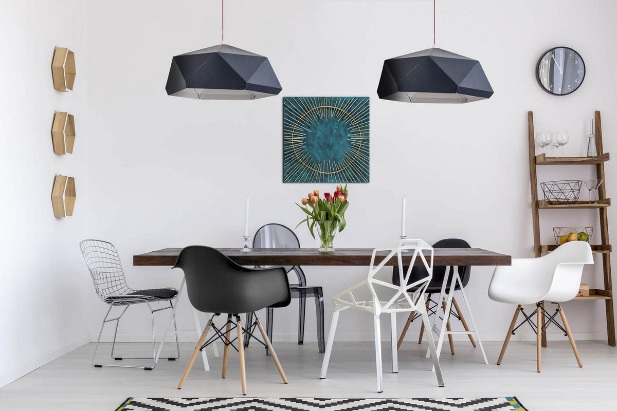 WANDDEKO Blau 60/60 cm - Blau, Metall (3/60/3cm) - KUNSTLOFT