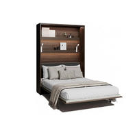 SCHRANKBETT BED CONCEPT BC-36 - Eichefarben/Graphitfarben, Holzwerkstoff (140/200cm)