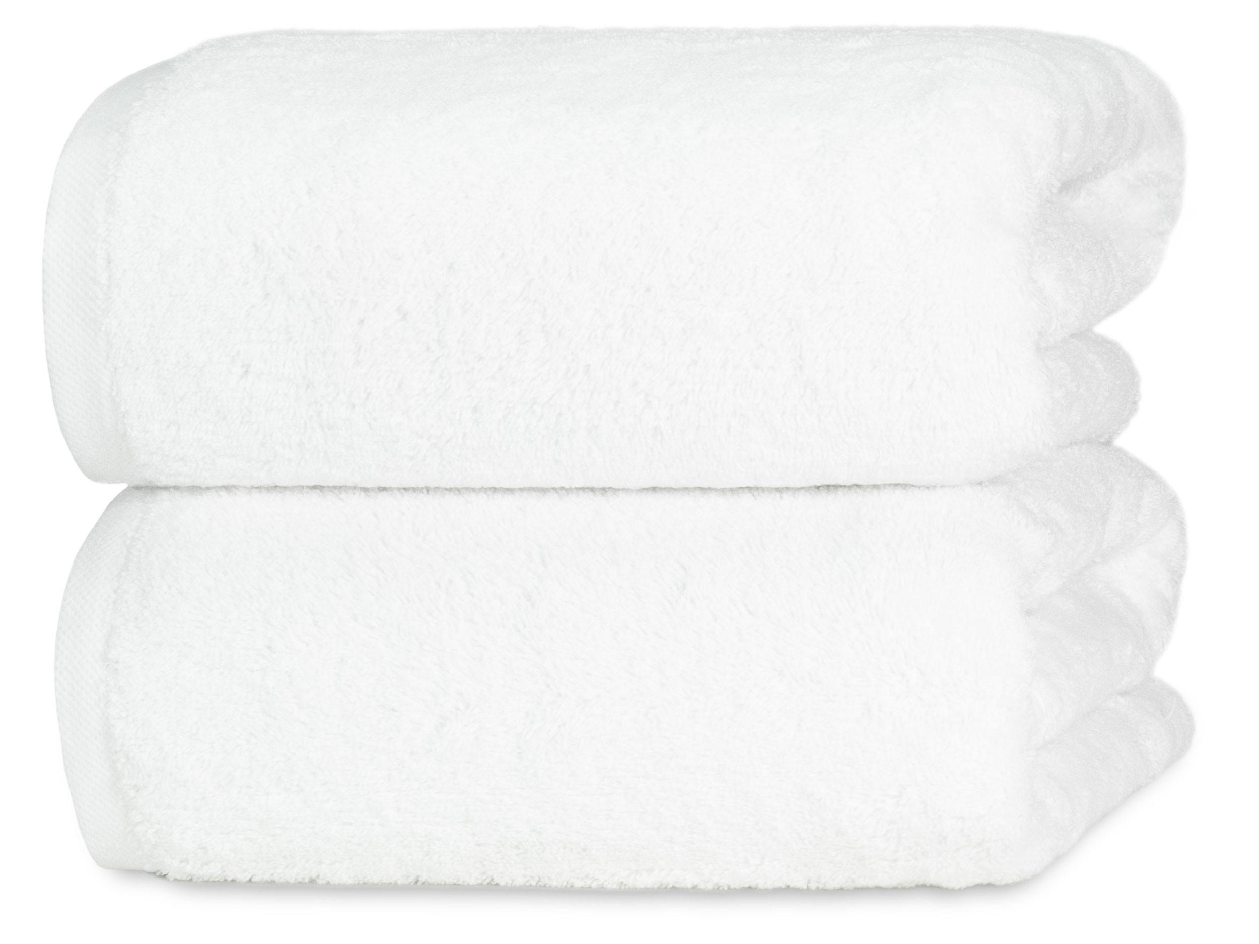 DUSCHTÜCHER, 2er-Set, 70x140 cm, 100% Baumwolle, Weiß - Weiß, Textil (70/140cm) - Zollner