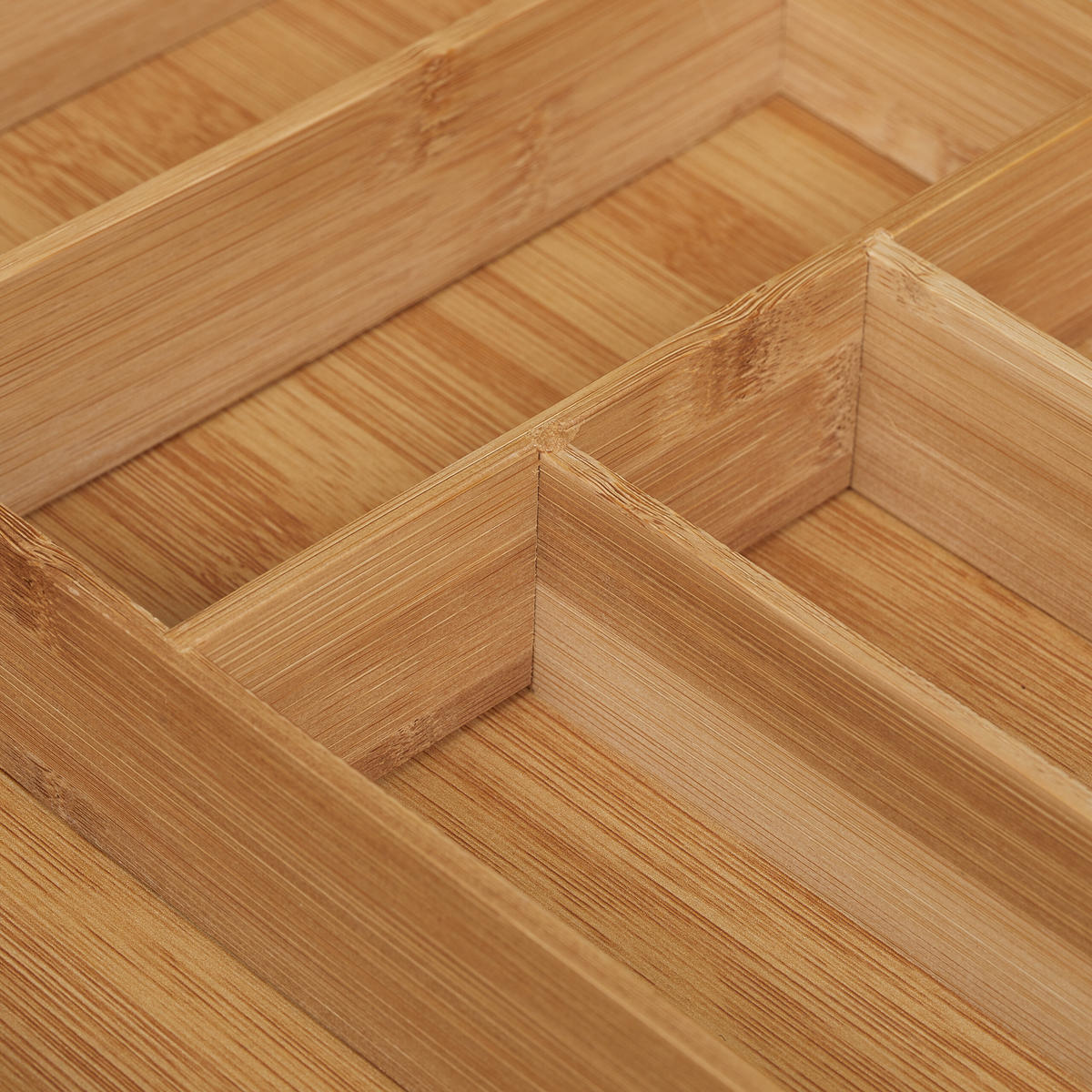 BESTECKKASTEN - Hellbraun, Holz/Holzwerkstoff (27.5/5/46cm) - Relaxdays