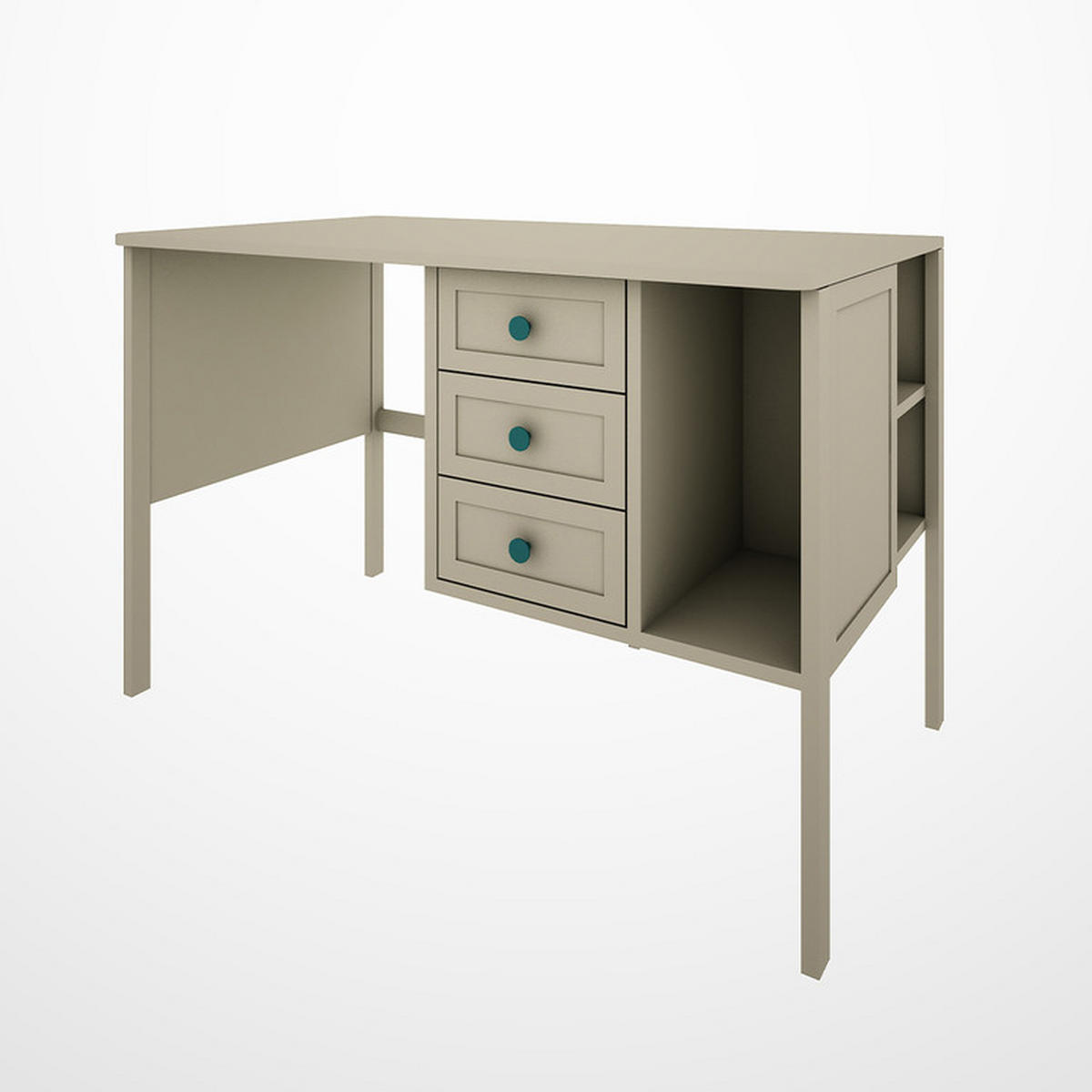 PSACÍ STŮL Gabriel Zelená - zelená barva, kompozitní dřevo (65/116/75cm) - Petits-meubles