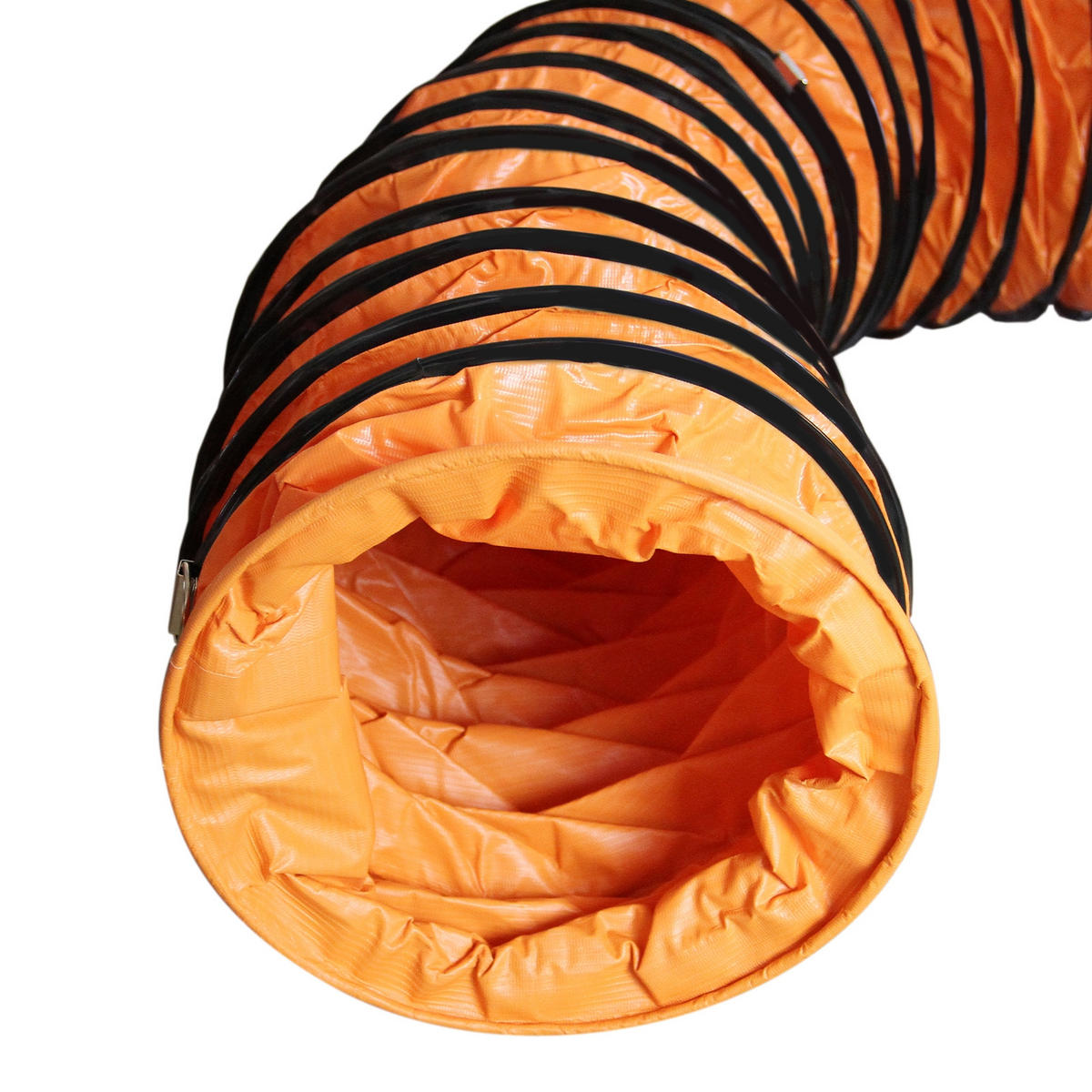 INDUSTRIEVENTILATOR Profesioneller 250mm 320W - 12m Kanal - Orange, Metall (33/33/38cm) - T-Mech