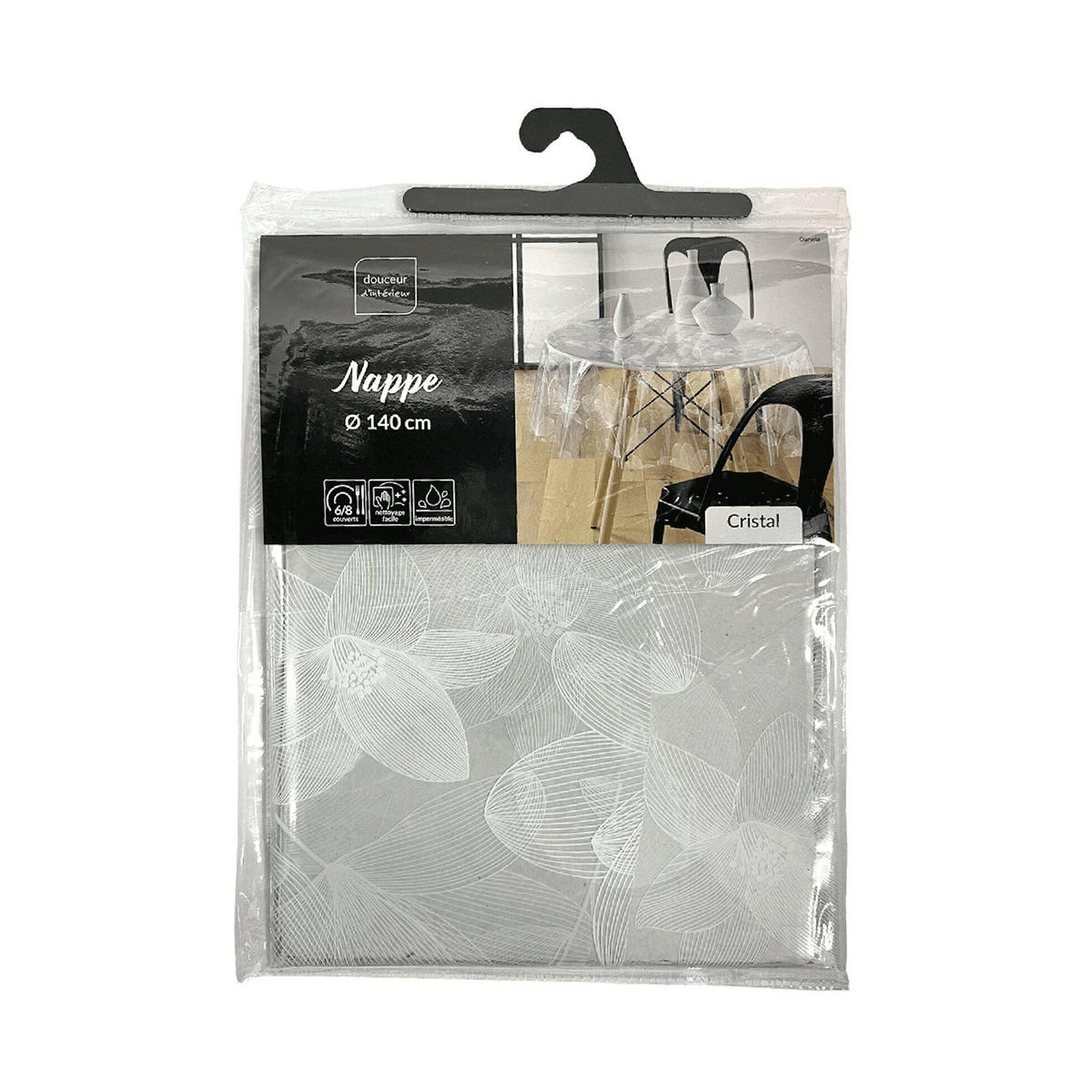 TISCHDECKE Danela Ø 140 cm - Transparent, Kunststoff (140/140cm) - Douceur d´intérieur