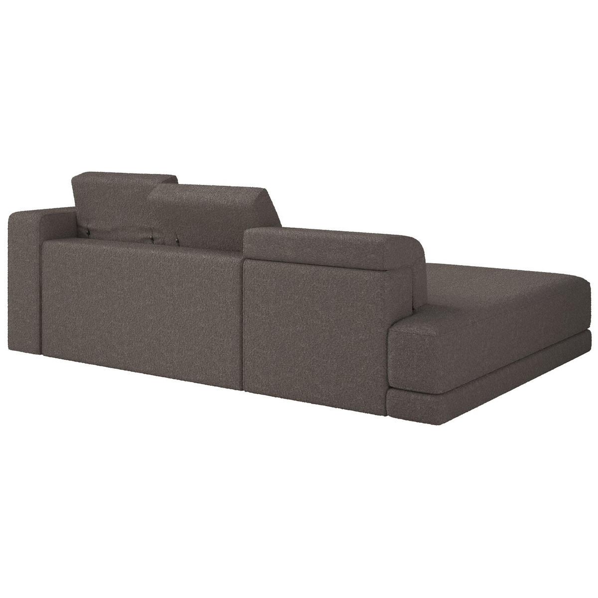 ECKSOFA Novals L-Form, 4-Sitzer, links 278 cm - Schwarz/Braun, Holz/Kunststoff (278/168cm) - Selsey