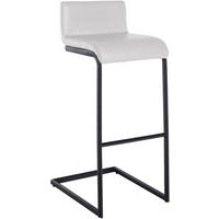 BARHOCKER Newport 40x96x50 cm Schwarz - Weiß, Metall (40/96/50cm) - furnicato